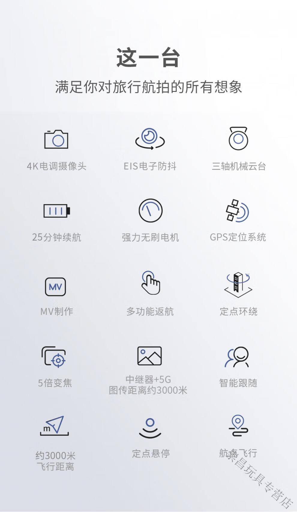 万代【好物推荐】sjrc世季s黑武士无人机自动返航4k航拍gps三轴云台