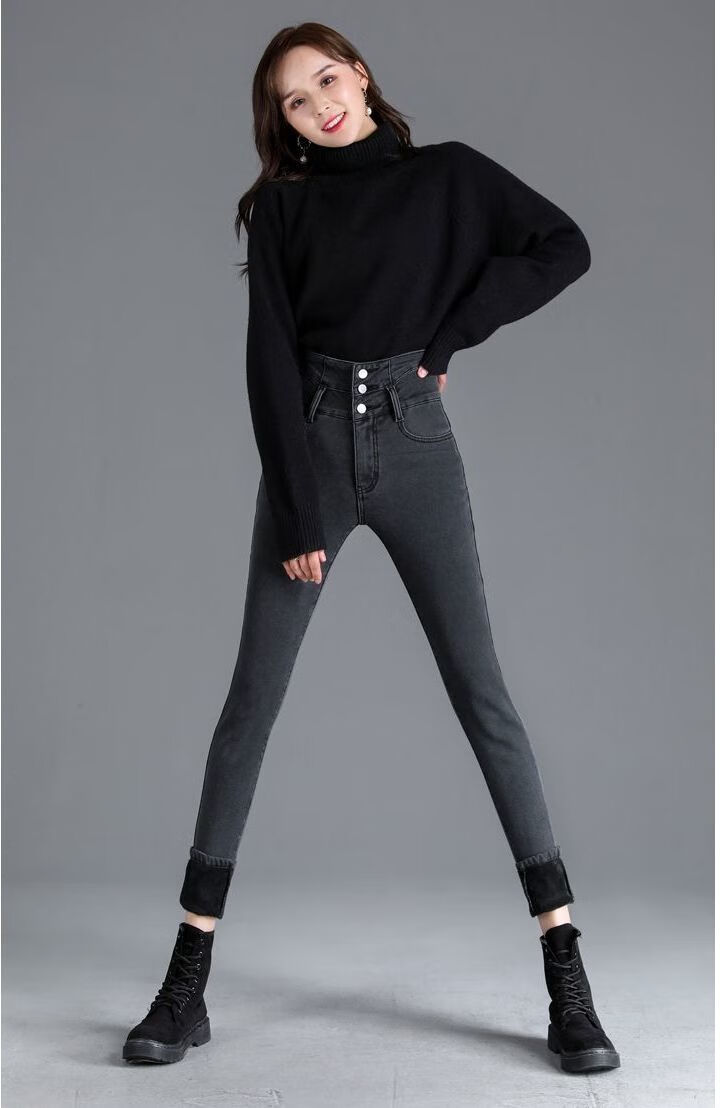 上市时间:2021年秋季腰型:高腰裤长:长裤流行元素:做旧,拉链,纽扣裤