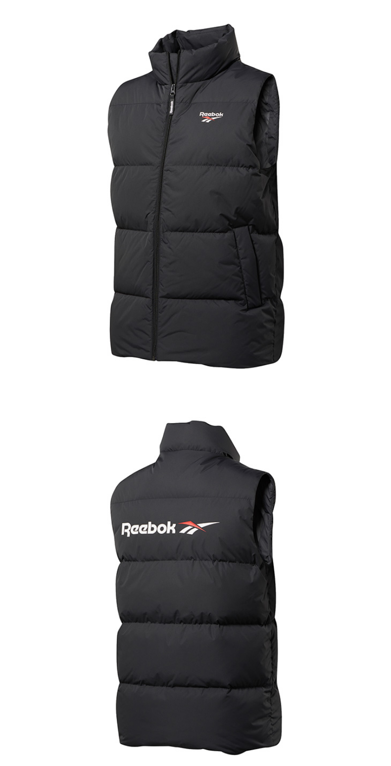 reebok運動經典downvest男女羽絨背心ief69fp8751藍色axl