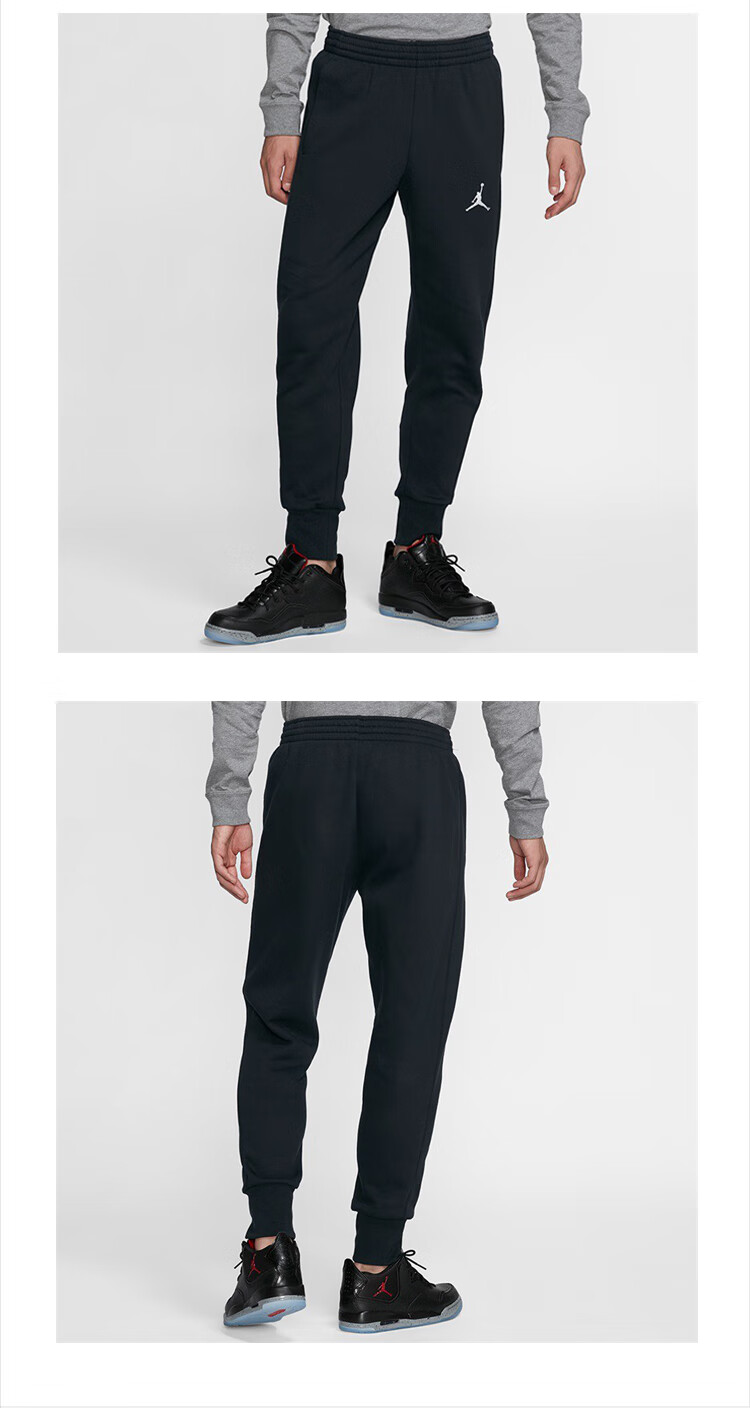 耐克aj裤子男air jordan运动裤秋冬卫裤加绒加厚宽松束脚休闲长裤