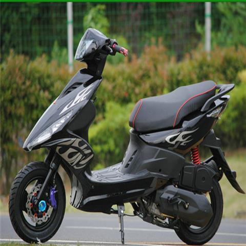 鬼火一代摩托车原车装饰贴火焰拉花踏板电动贴纸个性防水贴纸深蓝色