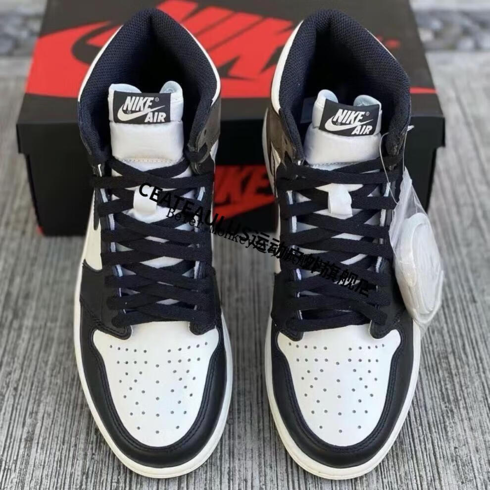 【自营官方旗舰店】限定款air aj·1 dar mocha黑摩卡小倒钩情侣透气