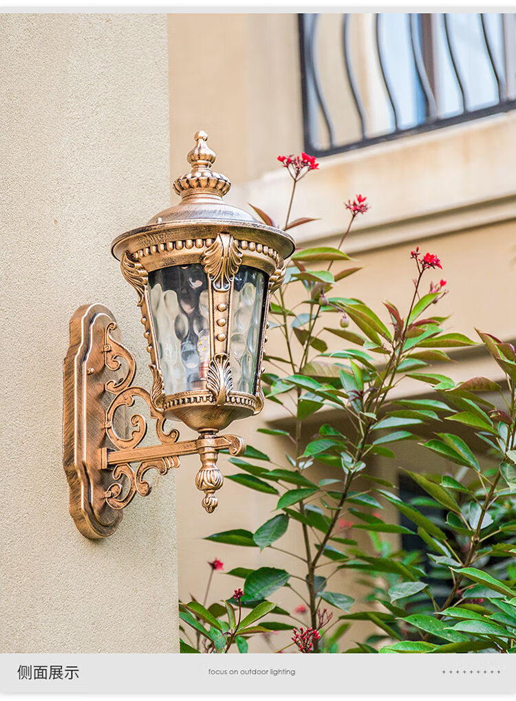 led欧式复古门灯户外壁灯防水美式乡村田园风格阳台楼梯灯走廊过道