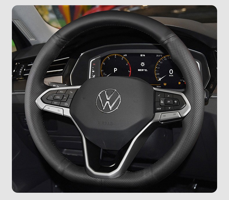 适用于2022款大众途观l手缝方向盘套id.3帕萨特途昂x年威然专用把 id.