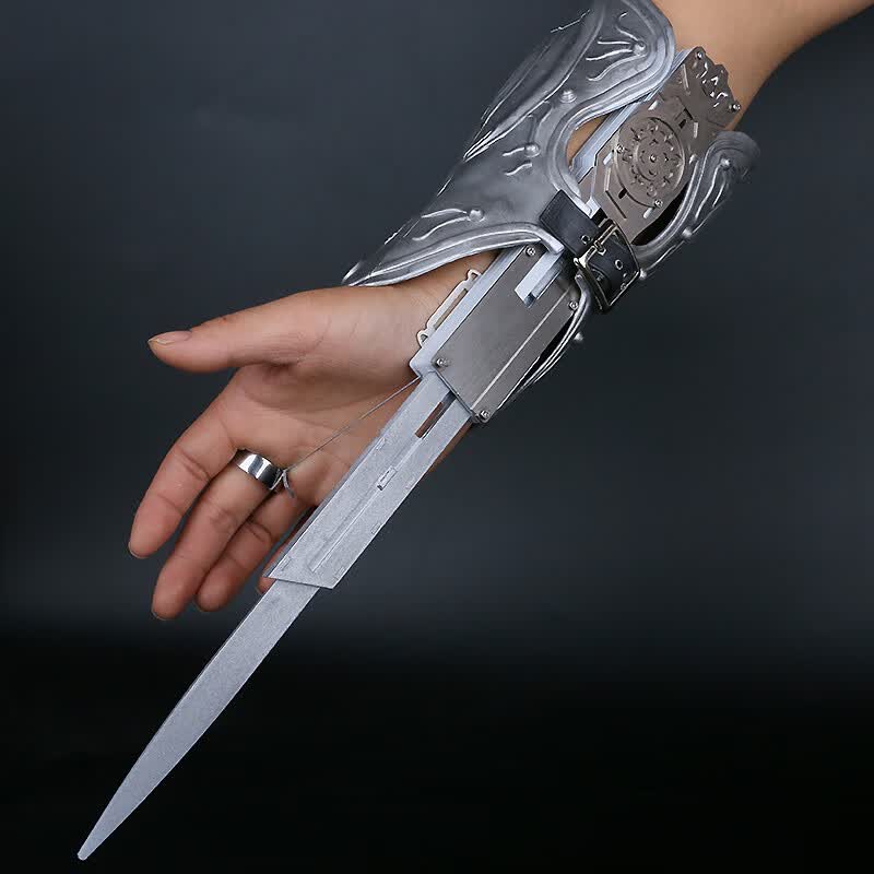 袖剑金属刺客信条3cosplay道具艾吉奥佛罗伦萨单线控三段袖剑 三段