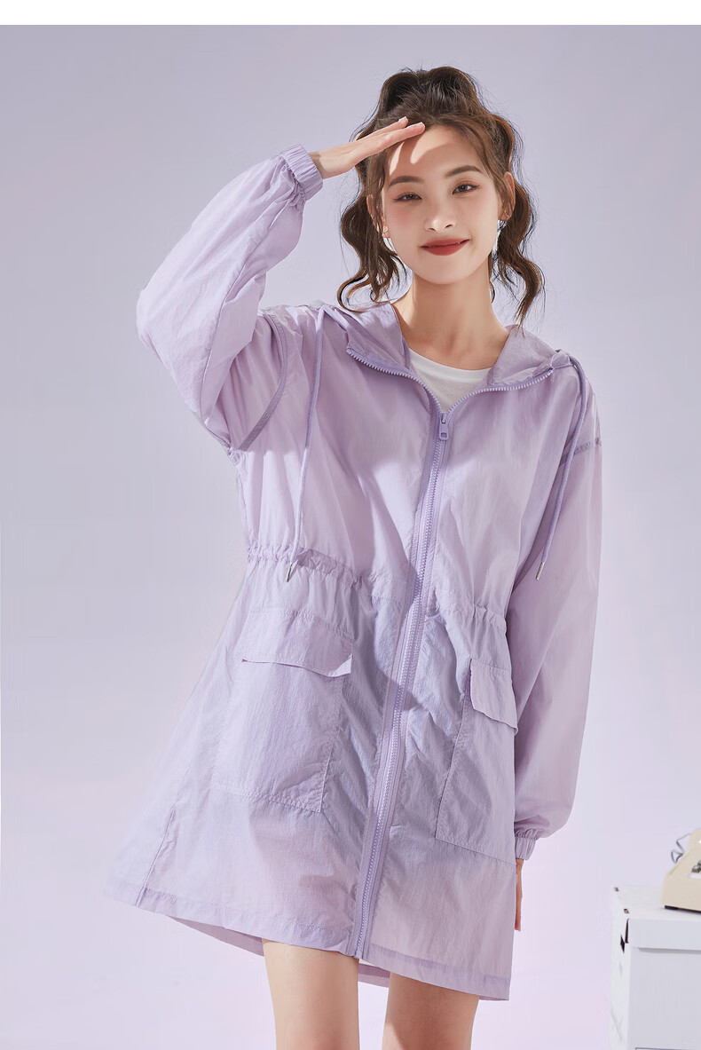 唐狮夏季新款防晒衣女薄外套 浅紫 m【图片 价格 品牌 报价】-京东