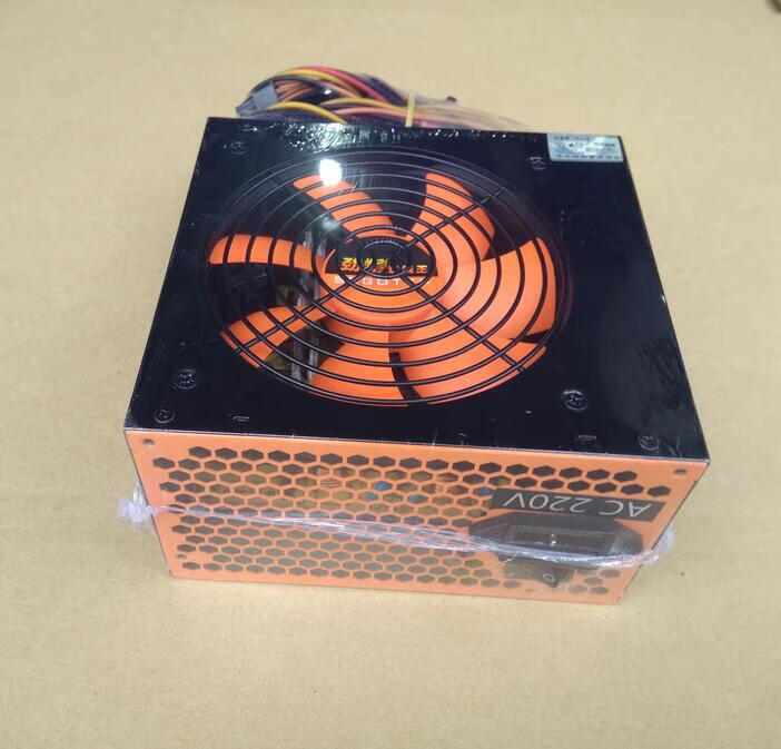 航嘉 多核wd500 600瓦台式机电脑电源额定500w 带6p 8p大风扇 巧克力