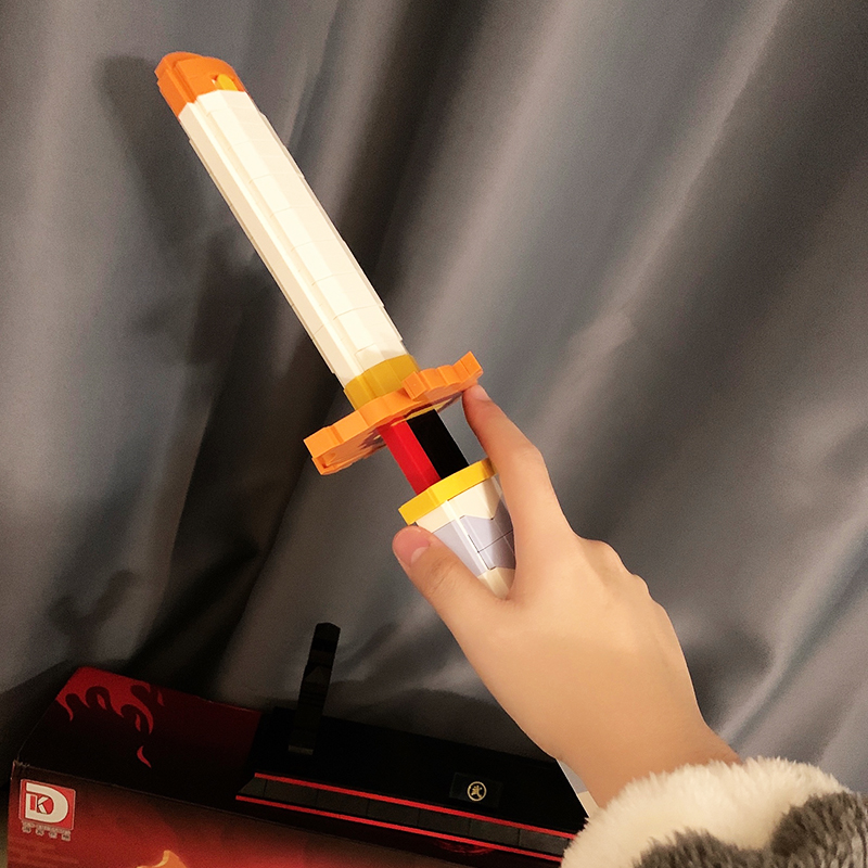 乐高lego日式街景鸟居樱花晓鬼灭之刃祢豆子炎柱动漫武大拼装积木玩具