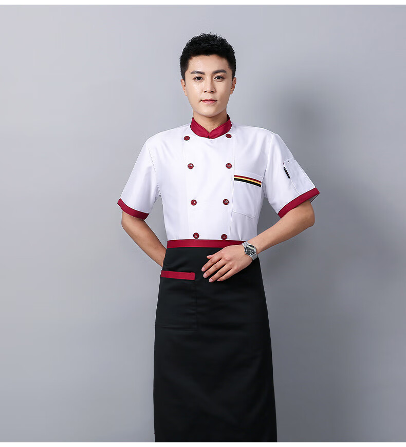 米其林厨师服长袖工作服秋冬款餐饮女款透气服装食堂后工衣定制男长袖