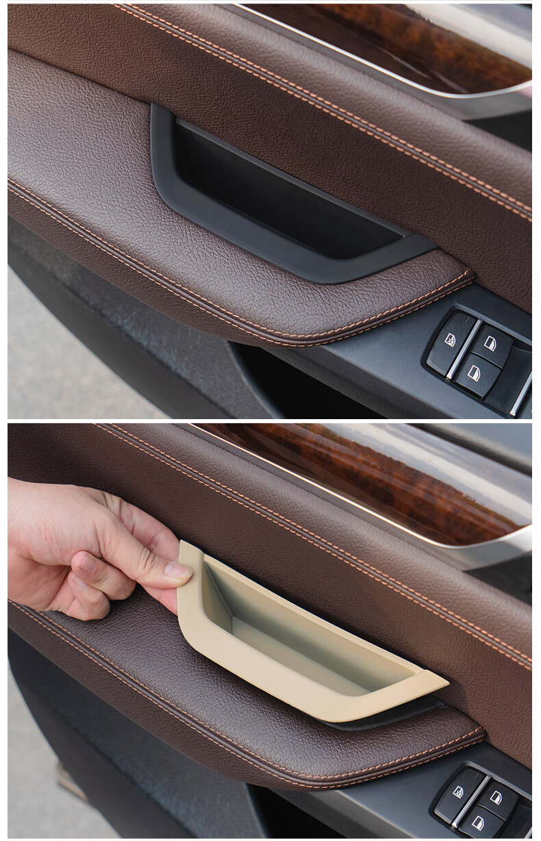 适用于宝马x3车门内拉手x4内门把手f25f26保护套内侧驾驶扶手套配件老