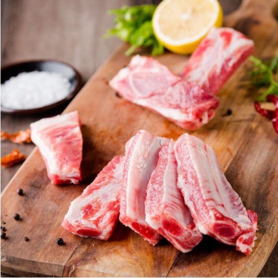 排骨新鲜多肉猪排骨整条排骨小排切段排骨红烧排骨猪肉生鲜帕雅尔克猪