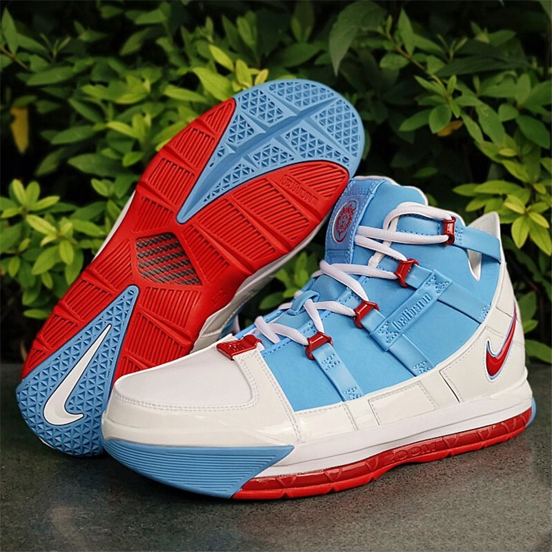 【现货】耐克 lebron 3 lbj3 詹姆斯 石油人 全篮球鞋 ao2434-400 ao2