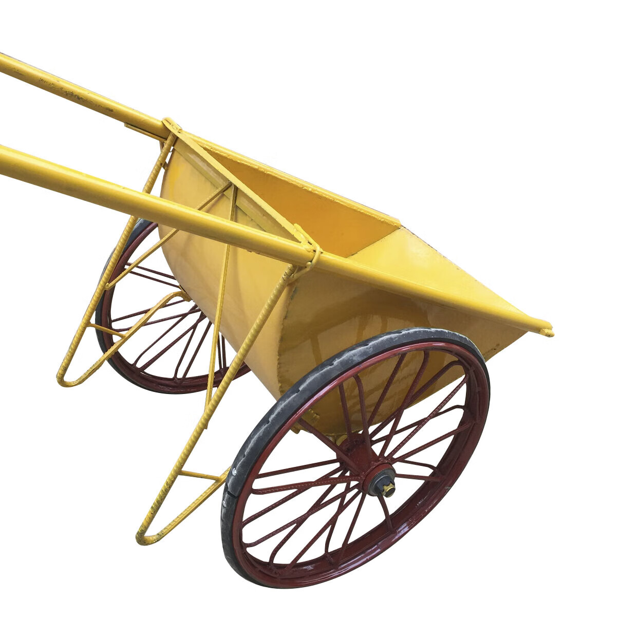 工程加厚劳动车手推车灰斗车工地人力建筑斗车家用垃圾车 打气斗车一