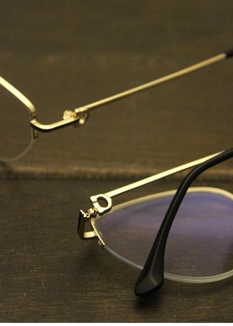 猫耳半框眼镜半框金属流线型猫型眼镜框架素颜神器猫耳防蓝光平面镜女