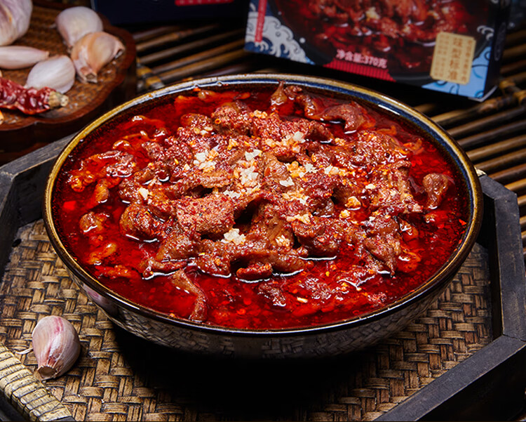 老飯骨水煮牛肉片370g半成品菜快手菜速食材料美食速食火鍋水煮牛肉3