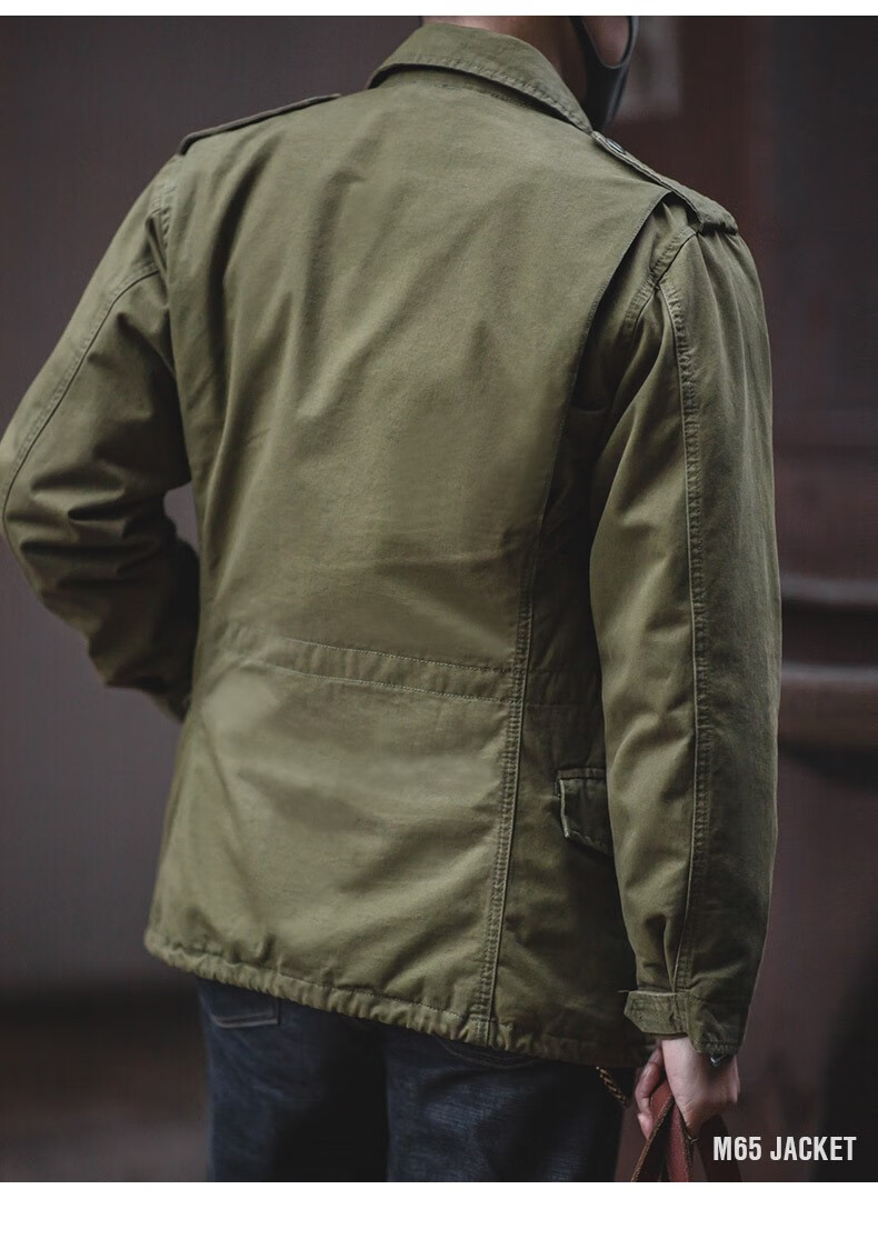 m65野战夹克二战美军复古风衣m65野战猎装夹克男春秋季阿美咔叽经典工