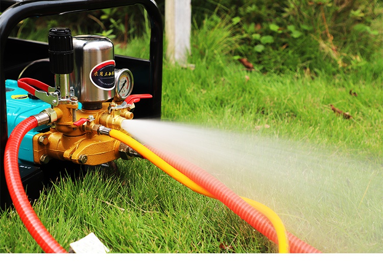 26型三缸柱塞泵农用免黄油60型80型喷药机高压打药机陶瓷高压泵头 26