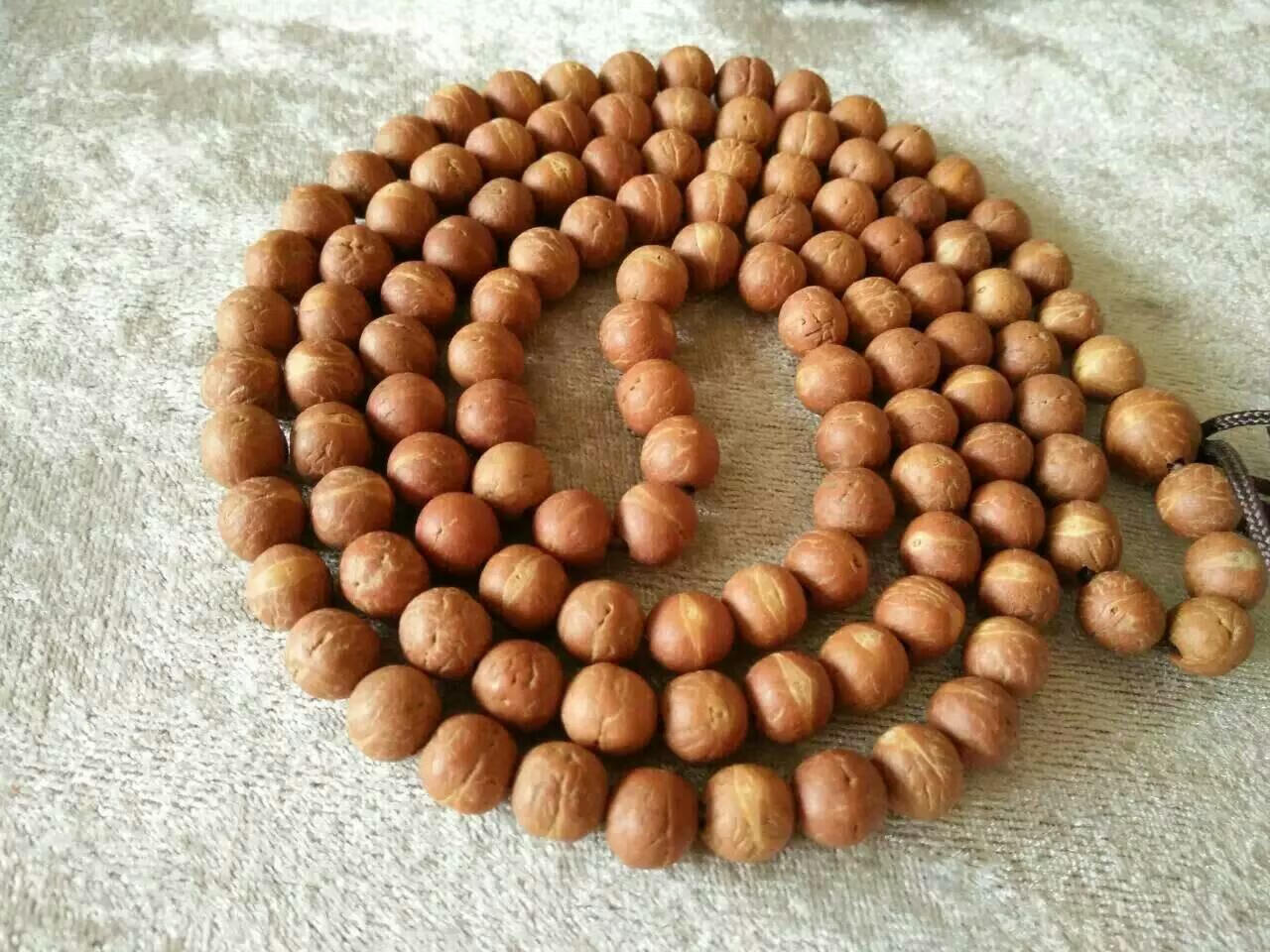 国产小凤眼菩提子佛珠 108颗矮桩凤眼精品 酸枣核菩提手持手串7-9mm