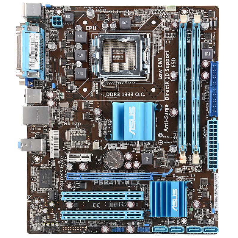 【二手95新】华硕p5g41t-m lx g41主板ddr3 775针主板 华硕g41京东