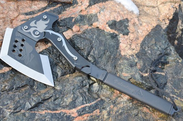 二代玫瑰手斧野营斧 真斧子斧头工兵斧营地斧 二代黑色玫瑰【图片