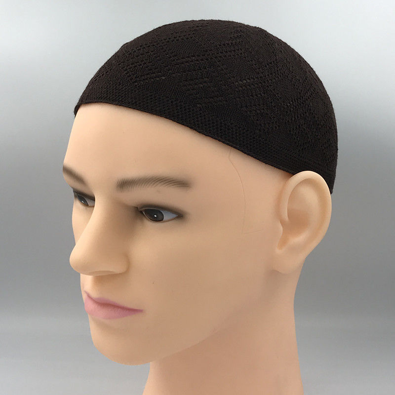 欧瑾帽子男夏季帽子新款回族礼拜帽休闲瓜皮帽回民男士针织帽藏蓝色