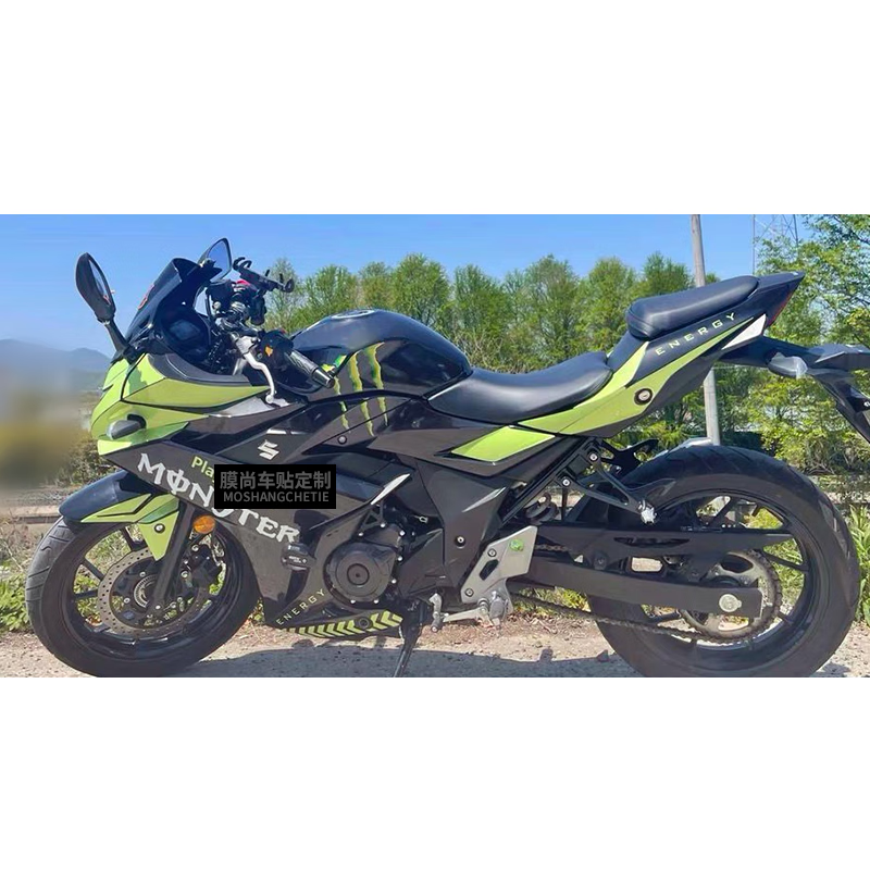 铃木gsx250r贴纸拉花改装高达版贴纸个性全车身保护膜定制 注:2.