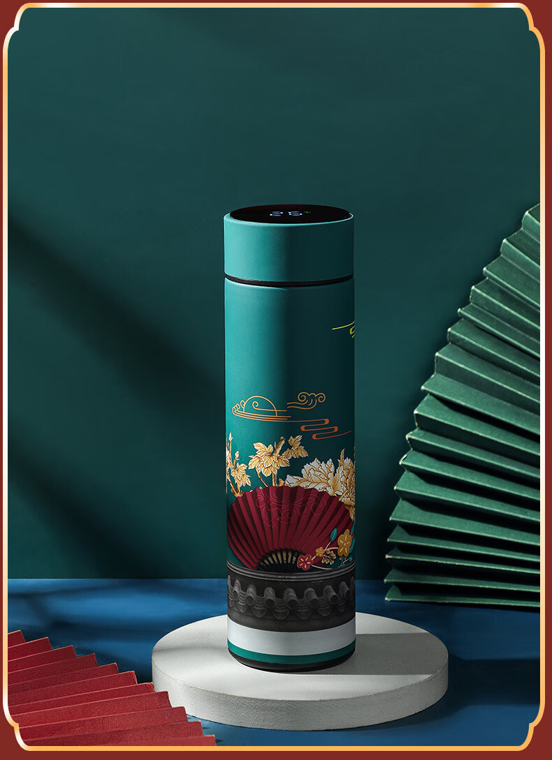 德国艾姆希(amx)中国风复古保温杯ins风国潮男女学生不锈钢文艺杯创意