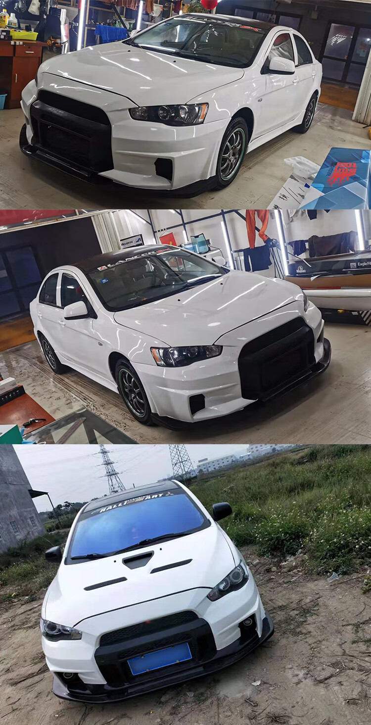 三菱翼神改装evo大包围适用于翼gtrgtr前杠varisvaris款后保险杠 evo