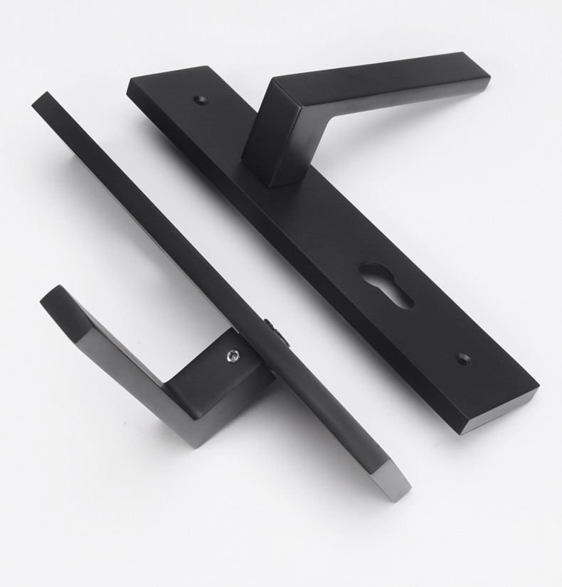 固特磁吸门锁卧室室内房门锁黑色静音锁具卫生间厕所美式锁分体锁磁吸