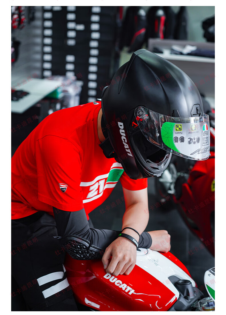 ducati杜卡迪darkriderv2整体式头盔agv合作款摩托车机车头盔dark