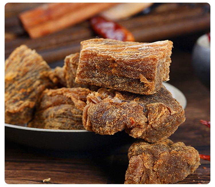 福建福安特产穆阳烤肉粒烤肉炭烤猪肉干零食 穆阳香辣味400g/袋