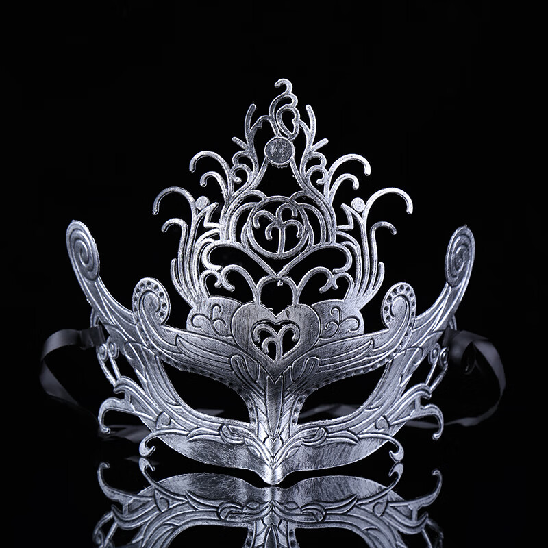 bchs面具男半脸化装舞会罗马风格仿古圣诞派对古铜色版型半脸狂欢面具