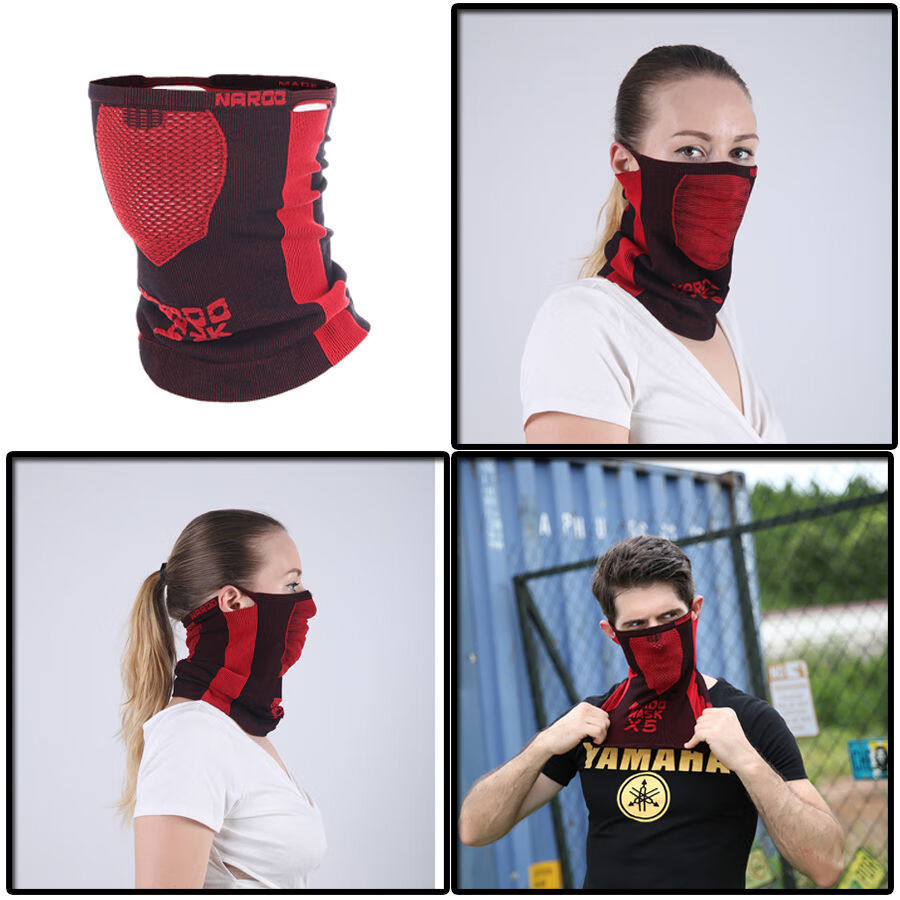 运动口罩跑步骑行面罩防晒防风面罩闪电绿色