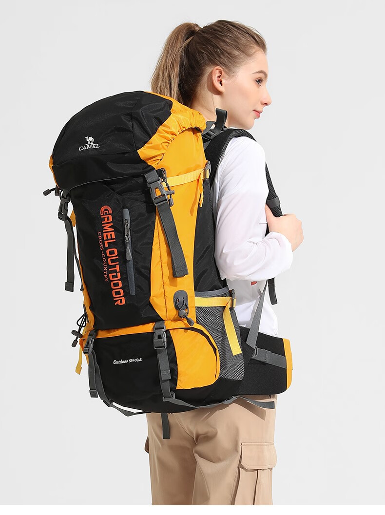 骆驼(camel) 骆驼户外徒步大容量登山包男女旅行双肩包露营背包超大80