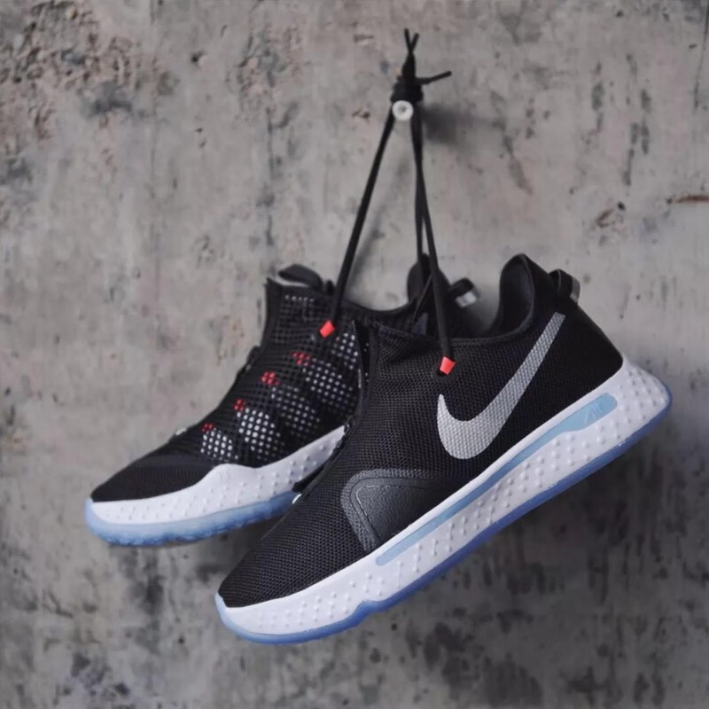 限量耐克nikepg4保罗乔治泡椒美国队奥利奥黑灰格纹黑白拉链蓝水滴