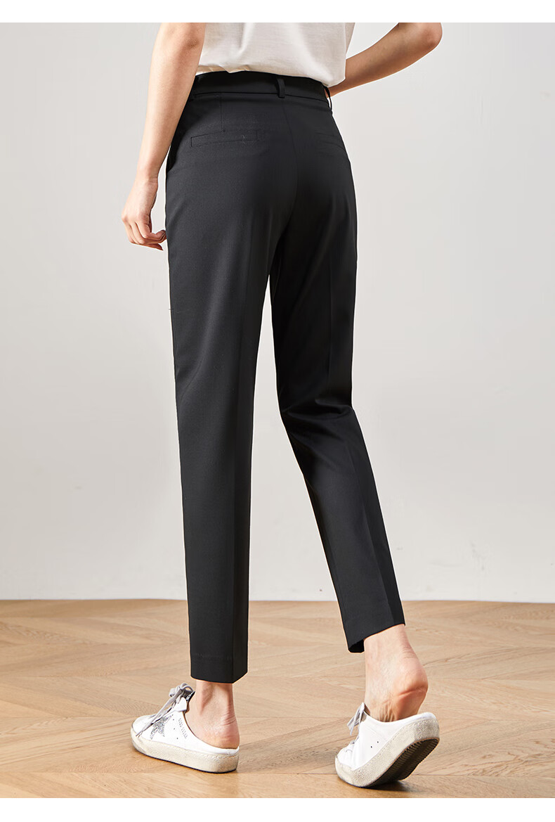 娅丽达女裤九分日系直筒裤女2020夏黑色宽大码松锥形休闲裤子 灰色(h0