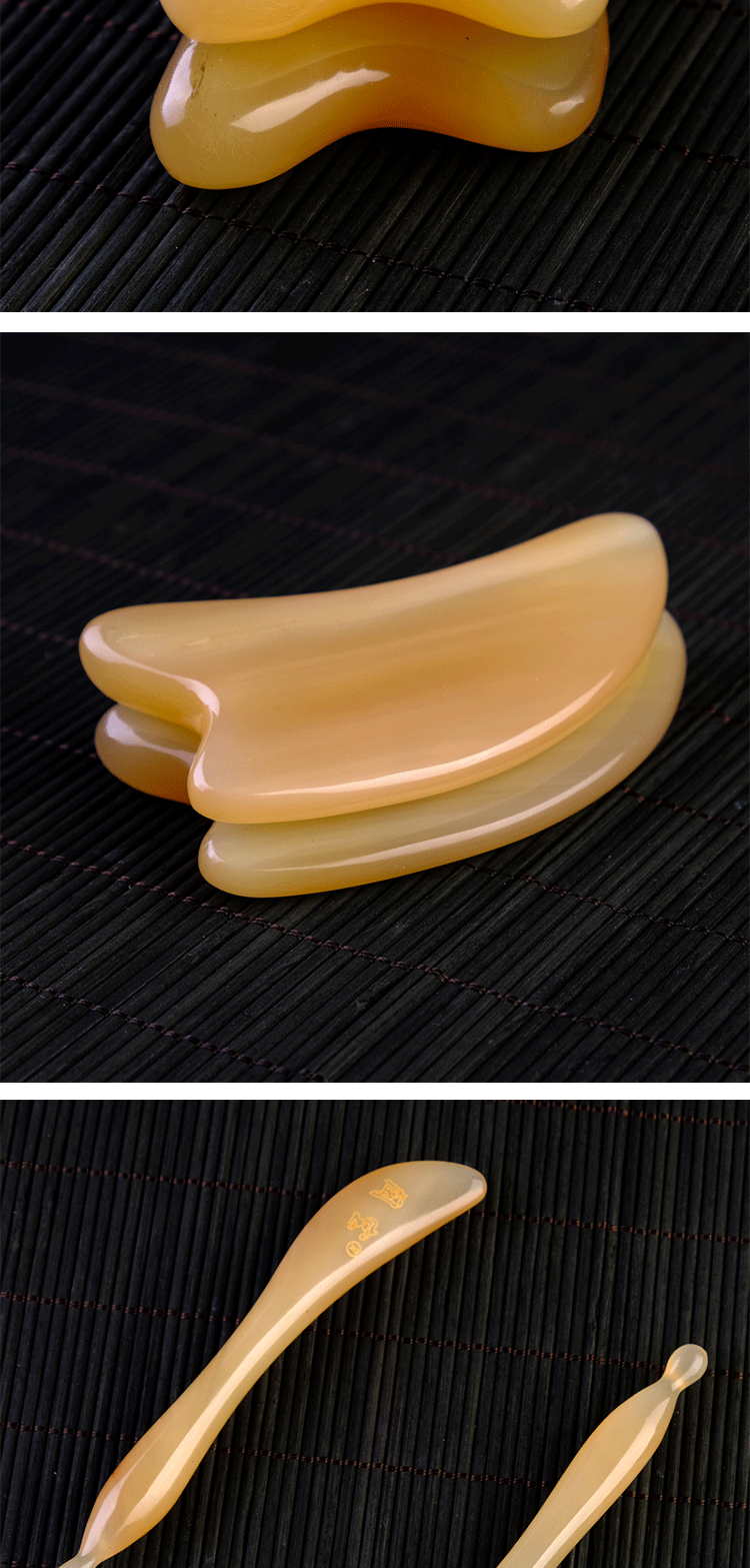 谭木匠匠の技小米商场同款牛角刮痧板加厚脸部女全身通用面部美容眼部