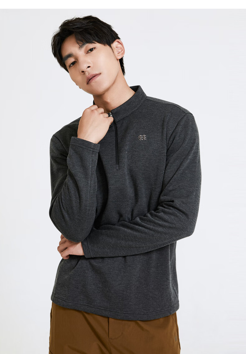 【预售】kolon sport 可隆长袖 男子冬季户外内里拉绒保暖轻柔弹力