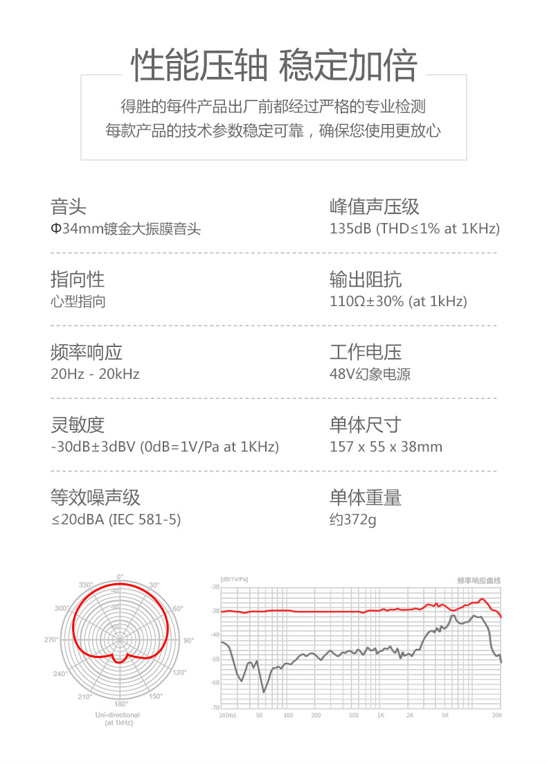 得胜（TAKSTAR）TAK45麦克风专业录音棚定制电台话筒唱歌声卡手机电脑通用快手全民k歌套装 官方标配【不带声卡】