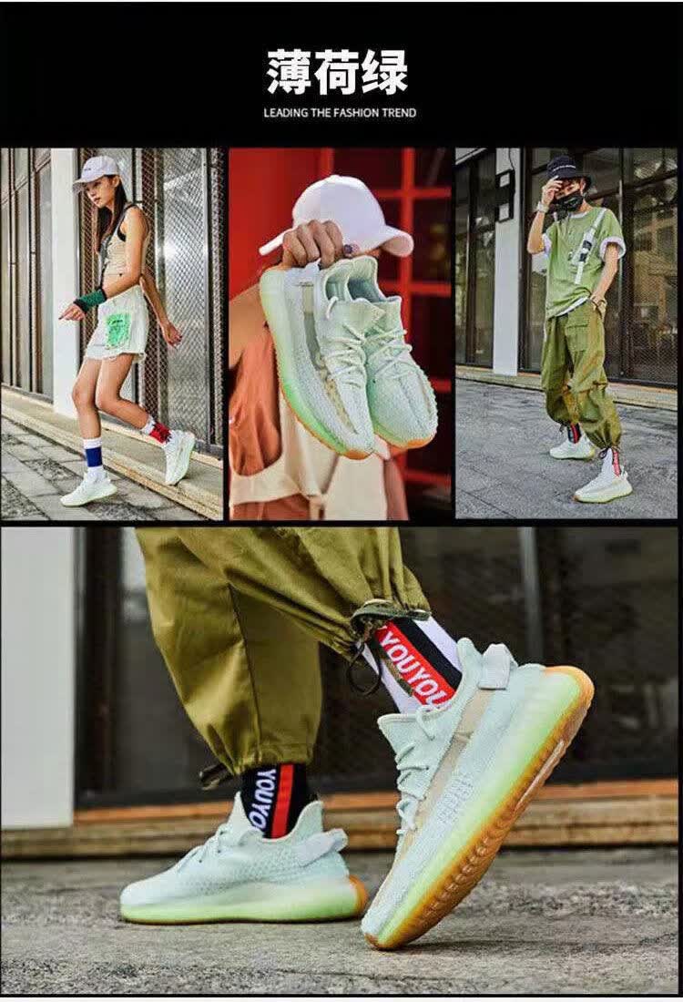 椰子鞋男350椰子尾灯满天星天使灰橙纯原真爆透气软底运动休闲跑步鞋