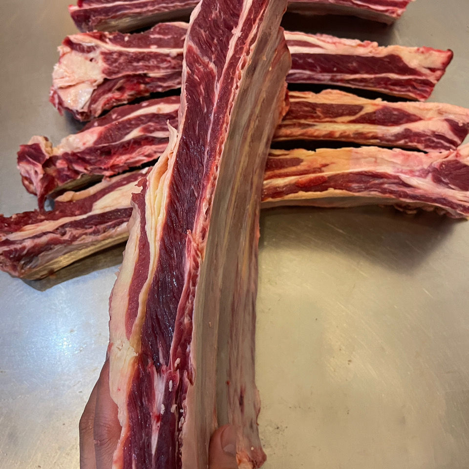 顺丰速运新鲜黄膘牛排骨原切内蒙古直发草地牛现杀肥瘦相间黄牛肉瘦