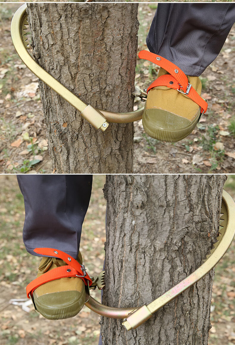 电工脚扣爬树工具电信脚扎子木杆加厚国标上树爬树神器 脚扣带