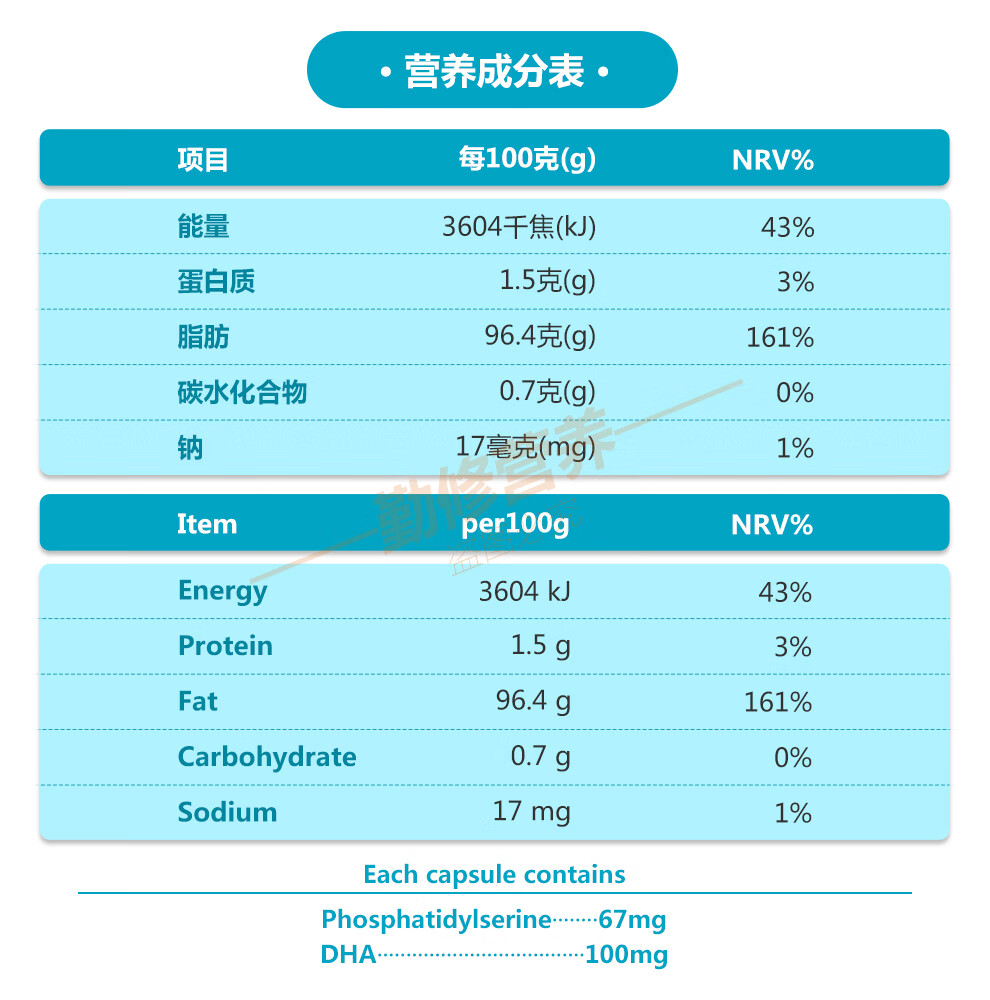 倍诺智复合磷脂酰丝氨酸滴液05g60含ps和dha胶囊加拿大进口倍诺智4