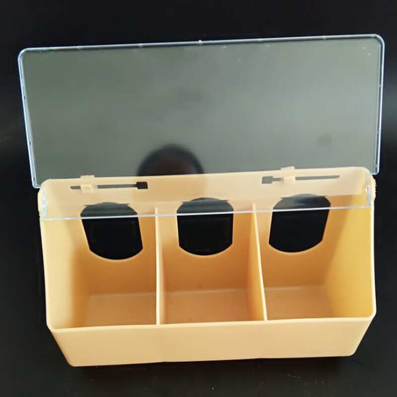 鸽子用品用具 鸽子食槽鸽子用品用具防撒食盒带盖鸡食槽水槽料槽水盒