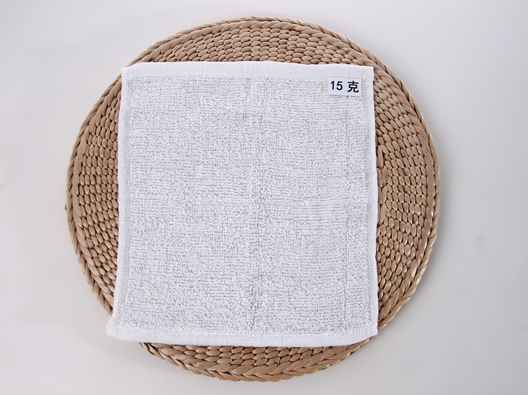 新品10条装酒店宾馆白色小方巾餐厅擦手抹布幼儿园毛巾四方正方形 60