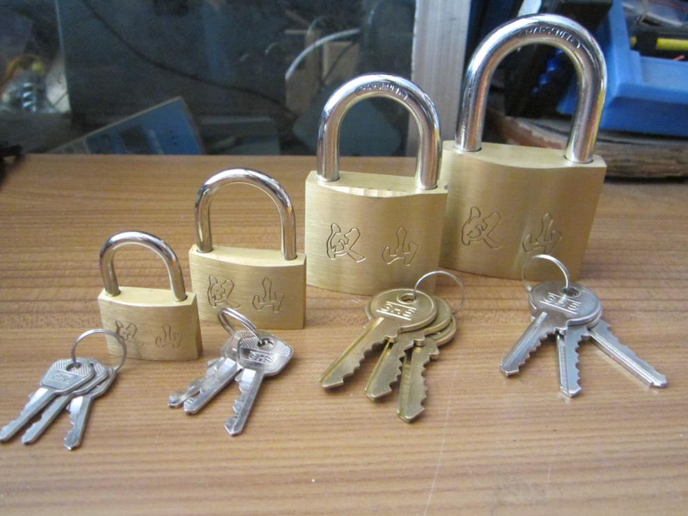 汉山牌 铜挂锁 盗锁头 绣铜门锁挂锁 30mm 40mm 50mm 60mm 厚款60mm