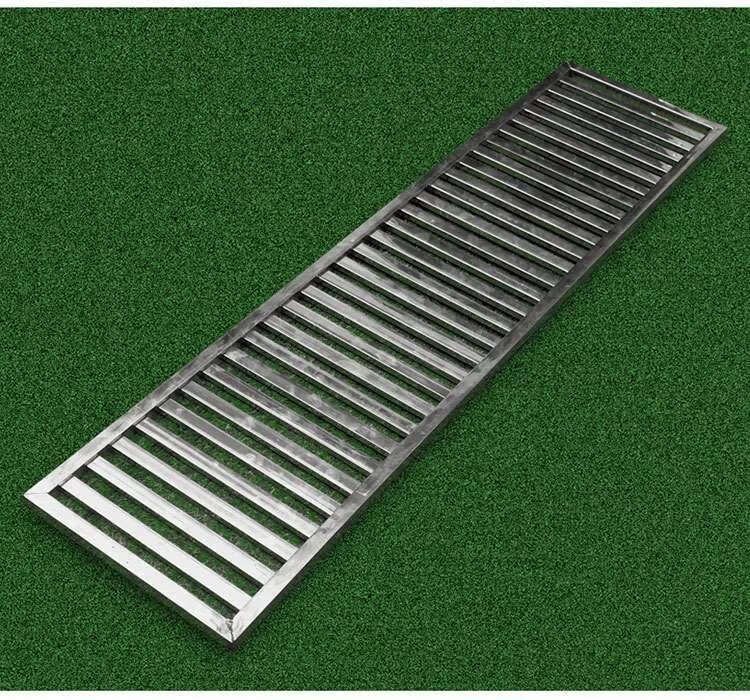 不锈钢地沟盖板水篦子排水沟盖板下水道明沟格栅盖板车库庭院盖板 0*