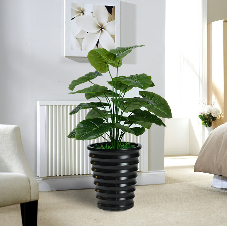 【精选现发】假树滴水观音绿植仿真植物落地盆栽大型客厅盆景假花装饰