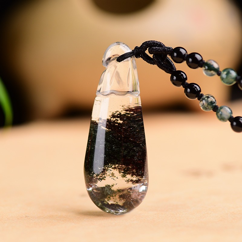 绿幽灵吊坠 福瓜吊坠 全净体幽灵异象瓜瓜来财福运将至招财保平安