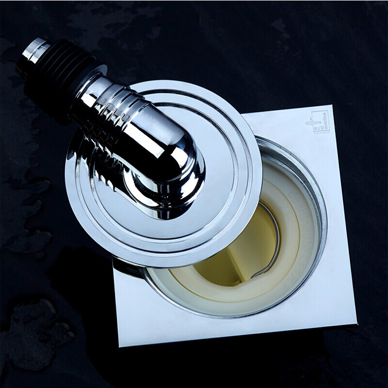 地漏全密封洗衣机地漏臭返水地漏滚筒全自动洗衣机 xtf-10【弯头】